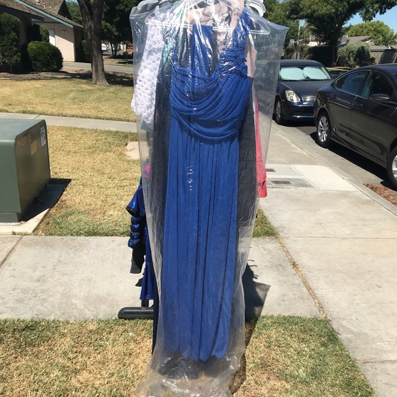 Long blue dress Size:medium, never used - Picture 1 of 5